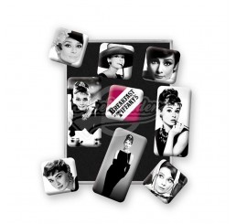 Magnet-Set 9-tlg "Audrey Hepburn - Breakfast at Tiffany's" Nostalgic Art