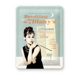 Blechschild "Breakfast at Tiffany's - Blue" Nostalgic Art